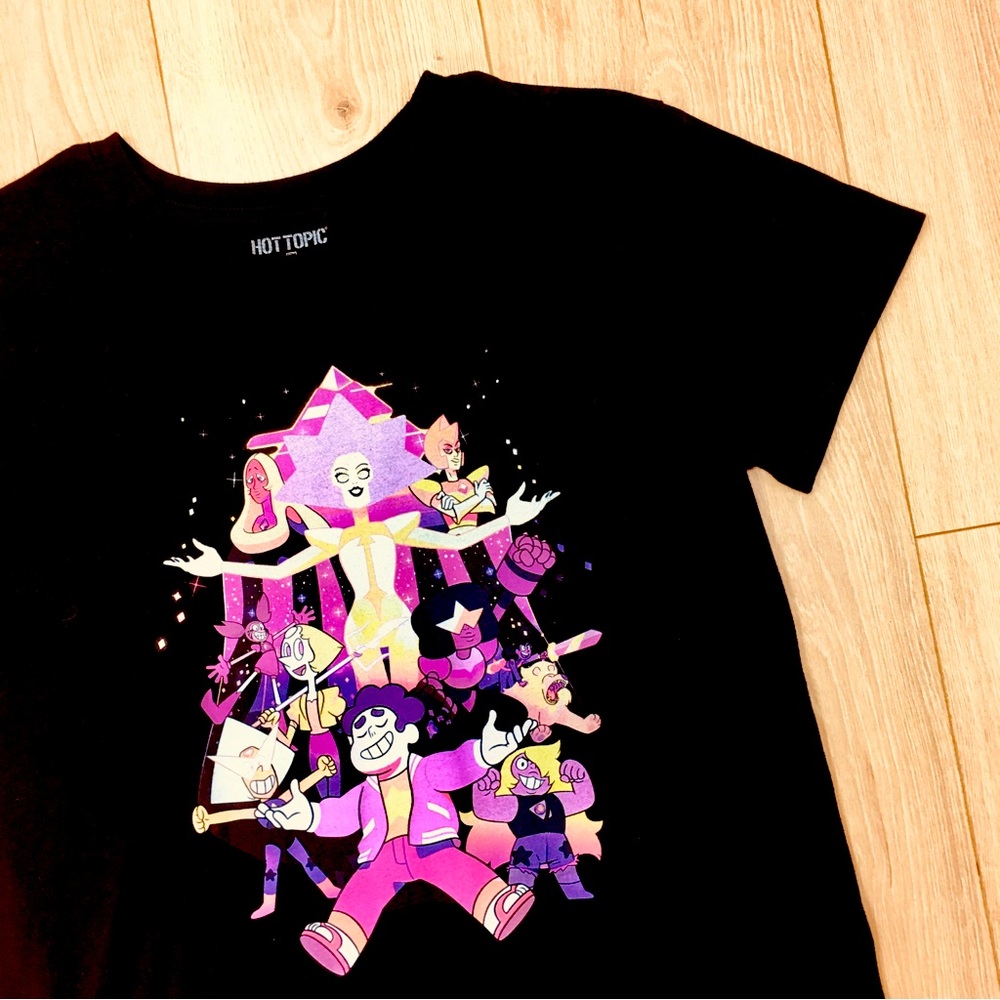 Hot Topic Steven Universe Black Graphic Tee